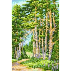 Рисунок на канве На лесной тропинке, 40x30 (30x20), МП-Студия, СК-069
