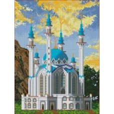 Ткань для вышивания бисером Мечеть, 27x36, Каролинка