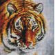 Алмазная мозаика Тигр на снегу, 30x30, полная выкладка, Белоснежка