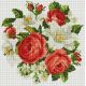 Алмазная мозаика Розы и лилии, 30x30, полная выкладка, Белоснежка