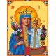 Ткань для вышивания бисером Богородица Неувядаемый цвет, 18,5x24,4, Каролинка