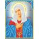 Ткань для вышивания бисером Богородица Умиление, 18x25, Каролинка