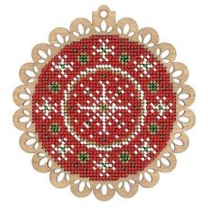 Набор для вышивания бисером Новогодний красный шар, 11x12, Щепка (МП-Студия)