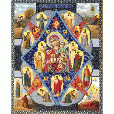 Набор для вышивания Богородица Неопалимая Купина, 26x33, Вышиваем бисером