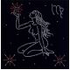 Набор для вышивания бисером Гороскоп Дева, 18x18, Магия канвы