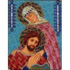 Набор для вышивания Святые Петр и Феврония, 14x19, Вышиваем бисером