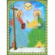Ткань для вышивания бисером Новозаветна Троица, 25,8x35, Каролинка