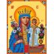 Ткань для вышивания бисером Богородица Неувядаемый цвет, 7,9x11,6, Каролинка