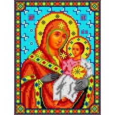 Ткань для вышивания бисером Богородица Вифлиемская, 18,5x24, Каролинка