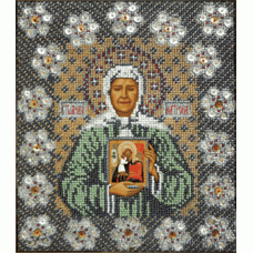 Набор для вышивания Святая Матрона Московская, 19x22, Вышиваем бисером
