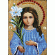Набор для вышивания Богородица Трилетствующая, 19x21, Вышиваем бисером