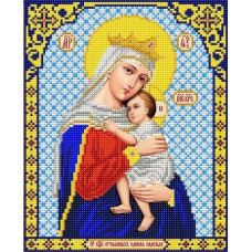 Ткань для вышивания бисером Пресвятая Богородица Отчаянных Единая Надежда, 20x25, Благовест