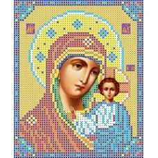 Ткань для вышивания бисером Богородица Казанская, 13x15,5, Каролинка