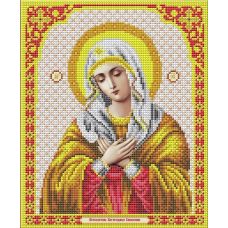 Ткань для вышивания бисером Пресвятая Богородица Умиление, 20x25, Благовест