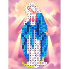 Ткань для вышивания бисером Святая Дева Мария, 6,7x8,8, Каролинка