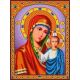 Ткань для вышивания бисером Богородица Казанская, 35x27,5, Каролинка