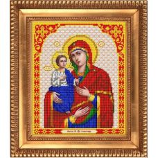 Ткань для вышивания бисером Пресвятая Богородица Троеручица, 20x25, Благовест