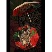 Зонт двухсторонний механический Испанский тигр, 28 см (99 см), Белоснежка