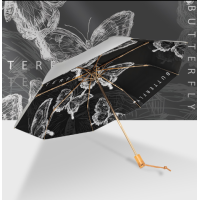Зонт двухсторонний механический Ночные бабочки, 28 см (99 см), Белоснежка