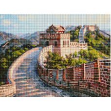 Алмазная мозаика Великая Китайская стена, 30x40, полная выкладка, Белоснежка
