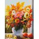 Алмазная мозаика Осенние цветы, 30x40, полная выкладка, Белоснежка