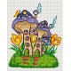 Алмазная мозаика Весенний домик, 20x25, полная выкладка, Белоснежка