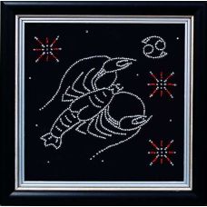Набор для вышивания бисером Гороскоп Рак, 18x18, Магия канвы