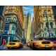 Мозаика стразами Такси Нью-Йорка, 40x50, полная выкладка, Алмазная живопись