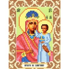 Канва с рисунком Богородица Призри на смирение, 12x16, Божья коровка