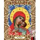 Канва с рисунком Богородица Корсунская, 20x25, Божья коровка