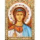 Мозаика стразами Икона Ангел Хранитель, 30x40, полная выкладка, Алмазная живопись