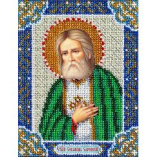 Набор для вышивания бисером Святой Серафим Саровский, 14x18, Паутинка
