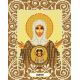 Канва с рисунком Богородица Знамение, 20x25, Божья коровка