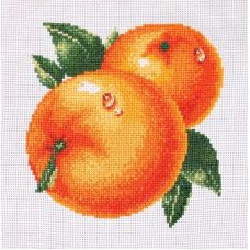 Набор для вышивания крестом Сочные апельсины, 30x30, Белоснежка