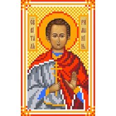 Рисунок на шелке Святой Виталий, 22x25 (9x14), Матренин посад