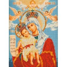 Набор для вышивания бисером Богородица Милующая, 20x26, Кроше