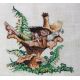 Набор для вышивания крестом Сиеста в лисичках, 19x19, НеоКрафт