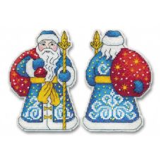 Набор для вышивания крестом Дед Мороз, 9x12,8(2), Овен