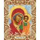 Канва с рисунком Богородица Казанская, 20x25, Божья коровка