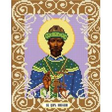Канва с рисунком Святой Царь Николай, 20x25, Божья коровка