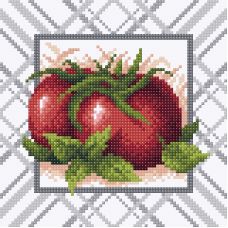 Алмазная мозаика Спелый томат, 20x20, полная выкладка, Brilliart (МП-Студия)