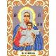 Канва с рисунком Богородица Леушинская, 12x16, Божья коровка