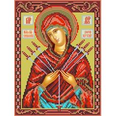 Рисунок на шелке Богородица Умягчение злых сердец, 28x34 (18x24), Матренин посад