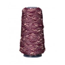 Пряжа Узелковый люрекс (шишибрики) №Y53 Бордовый с розовым и золотым люрексом, 350 метров, OnlyWe