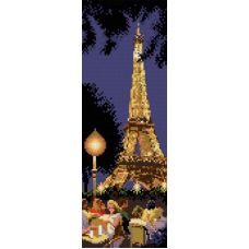 Набор для вышивания крестом Вечерний Париж, 21x41, Белоснежка