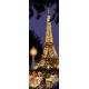 Набор для вышивания крестом Вечерний Париж, 21x41, Белоснежка