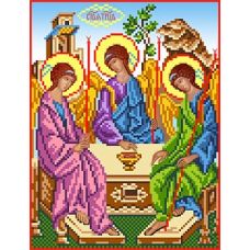 Рисунок на шелке Святая Троица, 28x34 (18x24), Матренин посад