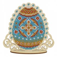 Набор для вышивания бисером Синее пасхальное яйцо, 13x14, Щепка (МП-Студия)