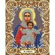 Канва с рисунком Богородица Леушинская, 20x25, Божья коровка