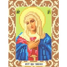 Канва с рисунком Богородица Умиление, 12x16, Божья коровка